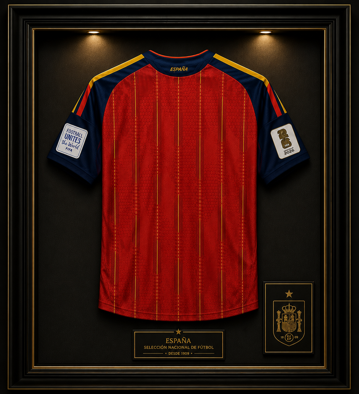Maillot Finale Espagne 1 étoile Coupe du Monde 2026 Homme Domicile-League Threads
